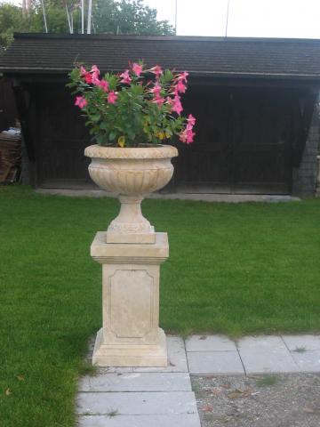 Stone flower pot