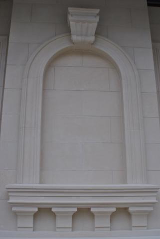 Stone arched casing
